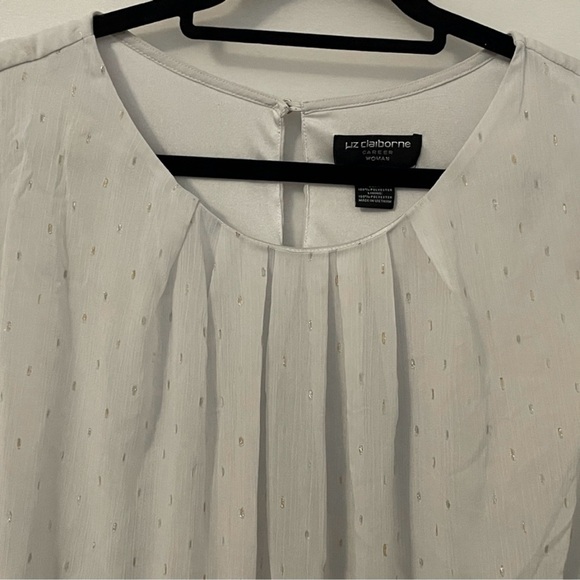 Liz Claiborne Tops - Liz Claiborne Women's Blouse with Subtle Gold Accents